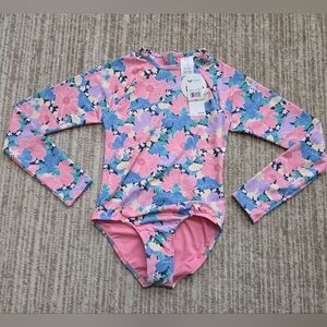 Roxy Multicolor Floral One-Piece Paddlesuit Swimsuit